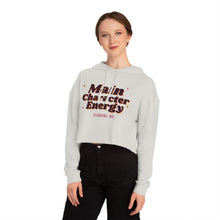 Load image into Gallery viewer, Main Character Energy Cropped Hoodie - Retro Groovy Women's Crop Sweatshirt