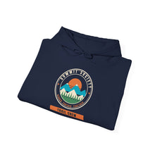 Load image into Gallery viewer, Summit Society Trail Crew Hoodie - Mountain Hiking Sweatshirt with Sleeve Print