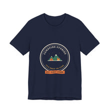 Load image into Gallery viewer, Campfire Stories Tee - Retro Camping Badge T-Shirt