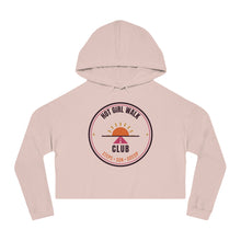 Load image into Gallery viewer, Hot Girl Walk Club Cropped Hoodie - Retro Sunset Women's Crop Sweatshirt