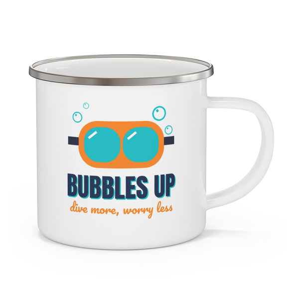 Bubbles Up Enamel Camping Mug