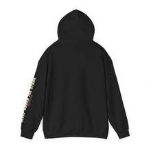 Load image into Gallery viewer, Campfire Crew Hoodie - Tent & Campfire Camping Sweatshirt with Sleep Under the Stars Sleeve Print