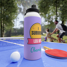 Load image into Gallery viewer, I Survived Leg Day Stainless Steel Water Bottle