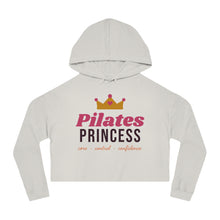 Load image into Gallery viewer, Pilates Princess Cropped Hoodie - Women's Pilates & Workout Crop Sweatshirt
