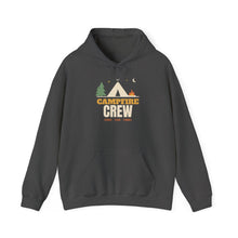 Load image into Gallery viewer, Campfire Crew Hoodie - Retro Camping Tent & Stars Sweatshirt