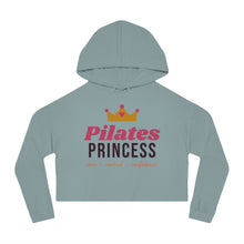 Load image into Gallery viewer, Pilates Princess Cropped Hoodie - Women's Pilates & Workout Crop Sweatshirt