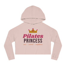 Load image into Gallery viewer, Pilates Princess Cropped Hoodie - Women's Pilates & Workout Crop Sweatshirt