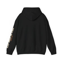 Load image into Gallery viewer, Campfire Crew Hoodie - Tent & Campfire Camping Sweatshirt with Sleep Under the Stars Sleeve Print