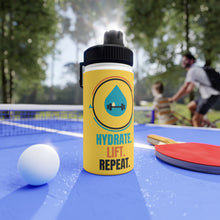 Load image into Gallery viewer, Hydrate Lift Repeat Stainless Steel Water Bottle