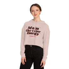 Load image into Gallery viewer, Main Character Energy Cropped Hoodie - Retro Groovy Women's Crop Sweatshirt