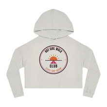 Load image into Gallery viewer, Hot Girl Walk Club Cropped Hoodie - Retro Sunset Women's Crop Sweatshirt