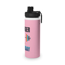Load image into Gallery viewer, Stronger Than Yesterday Motivational Sports Water Bottle