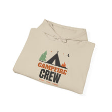 Load image into Gallery viewer, Campfire Crew Hoodie - Retro Camping Tent & Stars Sweatshirt