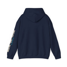Load image into Gallery viewer, Deep Blue Dive Club Hoodie - Vintage Diving Helmet Scuba Sweatshirt with Sleeve Print