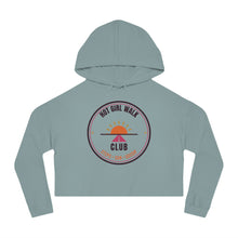 Load image into Gallery viewer, Hot Girl Walk Club Cropped Hoodie - Retro Sunset Women's Crop Sweatshirt