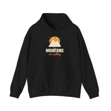 Load image into Gallery viewer, The Mountains Are Calling Hoodie - Retro Sunset Hiking Sweatshirt