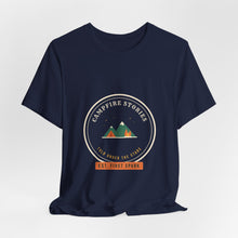 Load image into Gallery viewer, Campfire Stories Tee - Retro Camping Badge T-Shirt