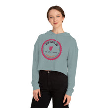 Load image into Gallery viewer, Self Care Club Cropped Hoodie - Cute Heart Badge Women's Crop Sweatshirt