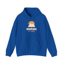 Load image into Gallery viewer, The Mountains Are Calling Hoodie - Retro Sunset Hiking Sweatshirt