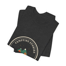 Load image into Gallery viewer, Campfire Stories Tee - Retro Camping Badge T-Shirt