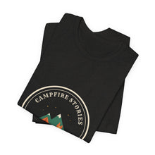Load image into Gallery viewer, Campfire Stories Tee - Retro Camping Badge T-Shirt