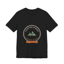 Load image into Gallery viewer, Campfire Stories Tee - Retro Camping Badge T-Shirt