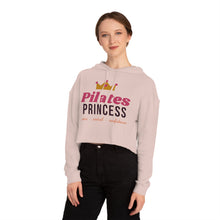 Load image into Gallery viewer, Pilates Princess Cropped Hoodie - Women's Pilates &amp; Workout Crop Sweatshirt