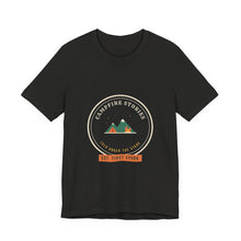 Load image into Gallery viewer, Campfire Stories Tee - Retro Camping Badge T-Shirt