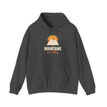 Load image into Gallery viewer, The Mountains Are Calling Hoodie - Retro Sunset Hiking Sweatshirt