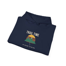 Load image into Gallery viewer, Trail Time Hoodie - Retro Sunset Mountain Hiking Hoodie