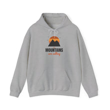 Load image into Gallery viewer, The Mountains Are Calling Hoodie - Retro Sunset Hiking Sweatshirt