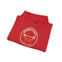 Load image into Gallery viewer, Department of Deadlifts Hoodie - Barbell Badge Gym Sweatshirt
