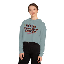 Load image into Gallery viewer, Main Character Energy Cropped Hoodie - Retro Groovy Women's Crop Sweatshirt
