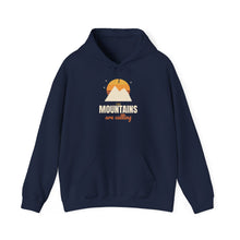 Load image into Gallery viewer, The Mountains Are Calling Hoodie - Retro Sunset Hiking Sweatshirt