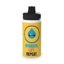 Load image into Gallery viewer, Hydrate Lift Repeat Stainless Steel Water Bottle