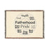 Fatherhood Pride Woven Blanket — Dad Word-Cloud Throw for Father’s Day & New Dads