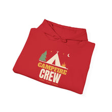 Load image into Gallery viewer, Campfire Crew Hoodie - Retro Camping Tent &amp; Stars Sweatshirt