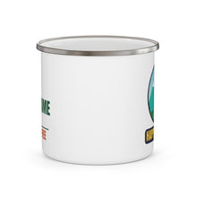 Load image into Gallery viewer, Personalized Camp Coffee Enamel Mug - Happy Camper with Your Name