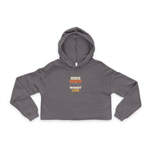 Load image into Gallery viewer, Hike More Worry Less Cropped Hoodie - Women's Mountain Hiking Pullover