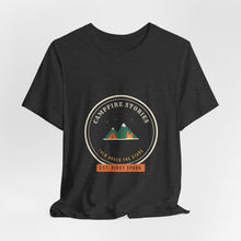 Load image into Gallery viewer, Campfire Stories Tee - Retro Camping Badge T-Shirt