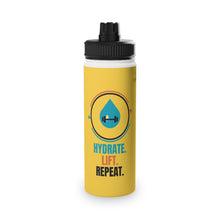 Load image into Gallery viewer, Hydrate Lift Repeat Stainless Steel Water Bottle