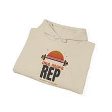 Load image into Gallery viewer, One More Rep Hoodie - Retro Sunset Barbell Gym Sweatshirt