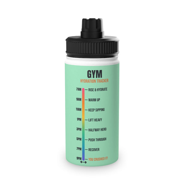 Gym Hydration Tracker Stainless Steel Water Bottle