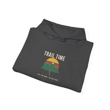 Load image into Gallery viewer, Trail Time Hoodie - Retro Sunset Mountain Hiking Hoodie