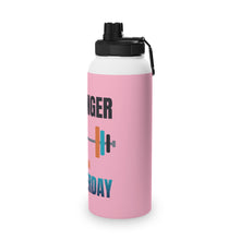 Load image into Gallery viewer, Stronger Than Yesterday Motivational Sports Water Bottle