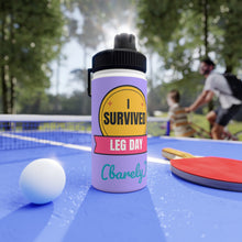 Load image into Gallery viewer, I Survived Leg Day Stainless Steel Water Bottle