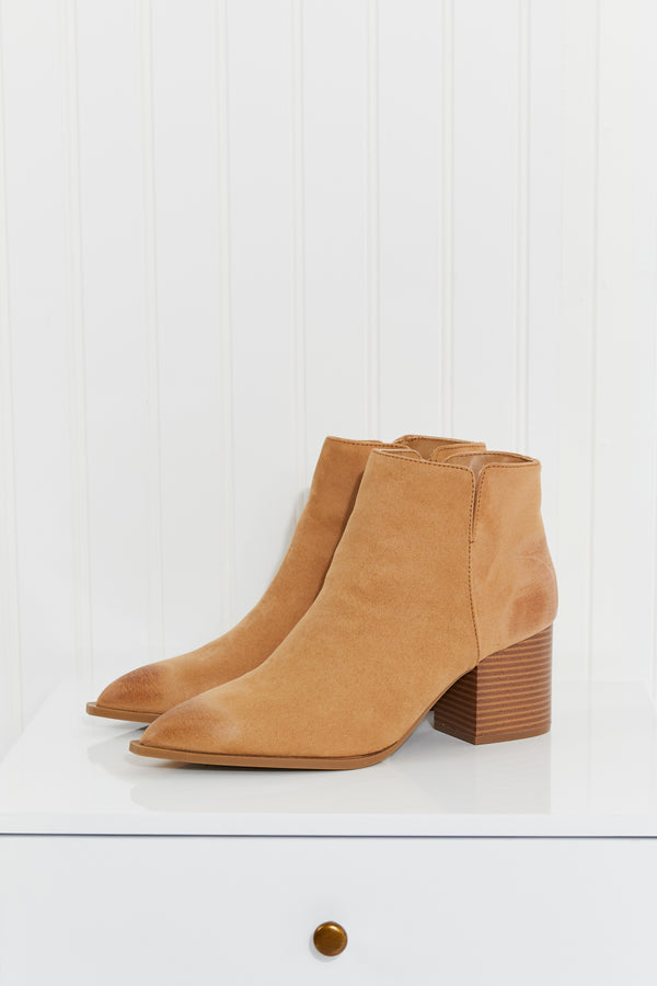 Qupid On the Road Again Pointed Toe Booties
