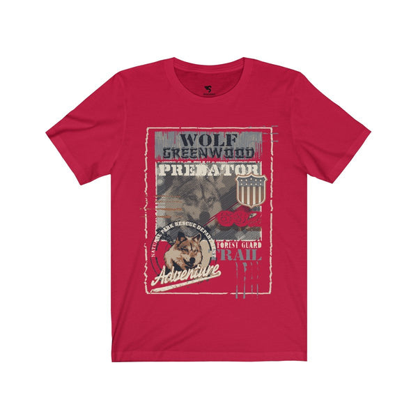 Greenwood Wolf Design Unisex Short Sleeve Tee - Sportifiers.com