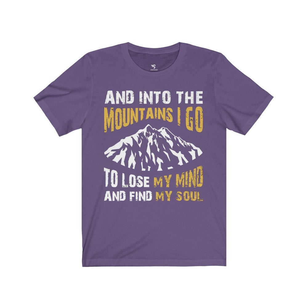 Mountain Hiking Design T-shirt