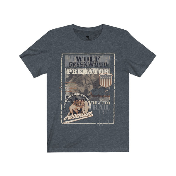 Greenwood Wolf Design Unisex Short Sleeve Tee - Sportifiers.com